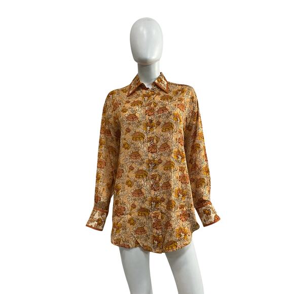 Zimmermann Printed Silk Shirt - Size Small - Picture 1 of 4